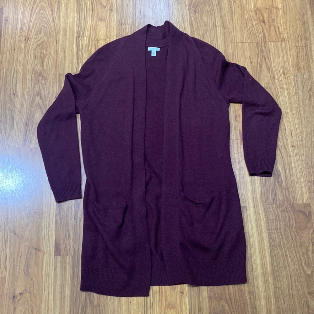 Bp maroon long cardigan